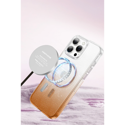 Keephone Apple iPhone 16 Pro Lillian Simli Magsafe Kılıf - Pembe