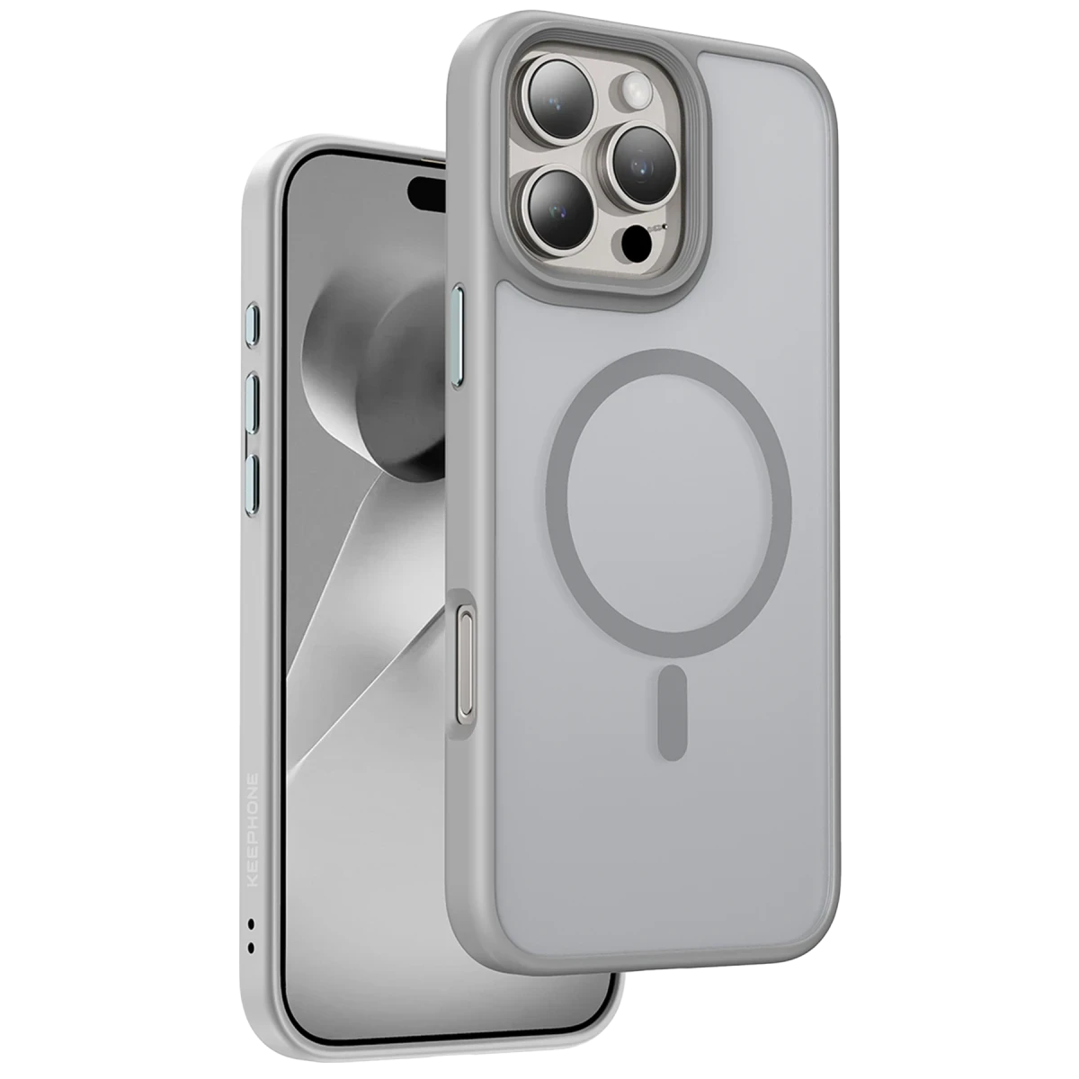 Keephone Apple iPhone 16 Pro Mago Pro Magsafe Kılıf - Natural Titanyum