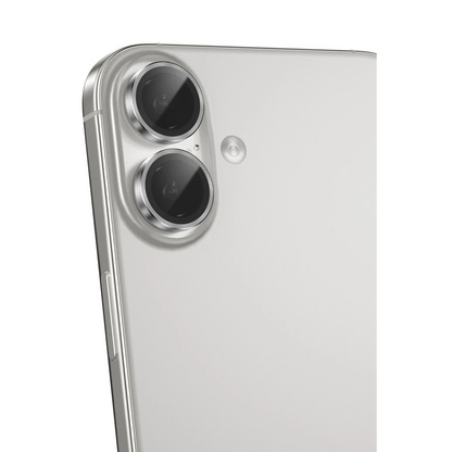 Keephone Apple iPhone 16 Pro Max 3D Spiral Alüminyum AR Kamera Lens Koruyucu - Natural Titanyum