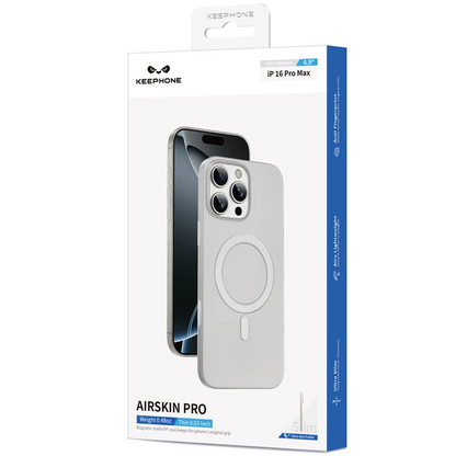 Keephone Apple iPhone 16 Pro Max AirSkin Pro Magsafe Kılıf - Siyah