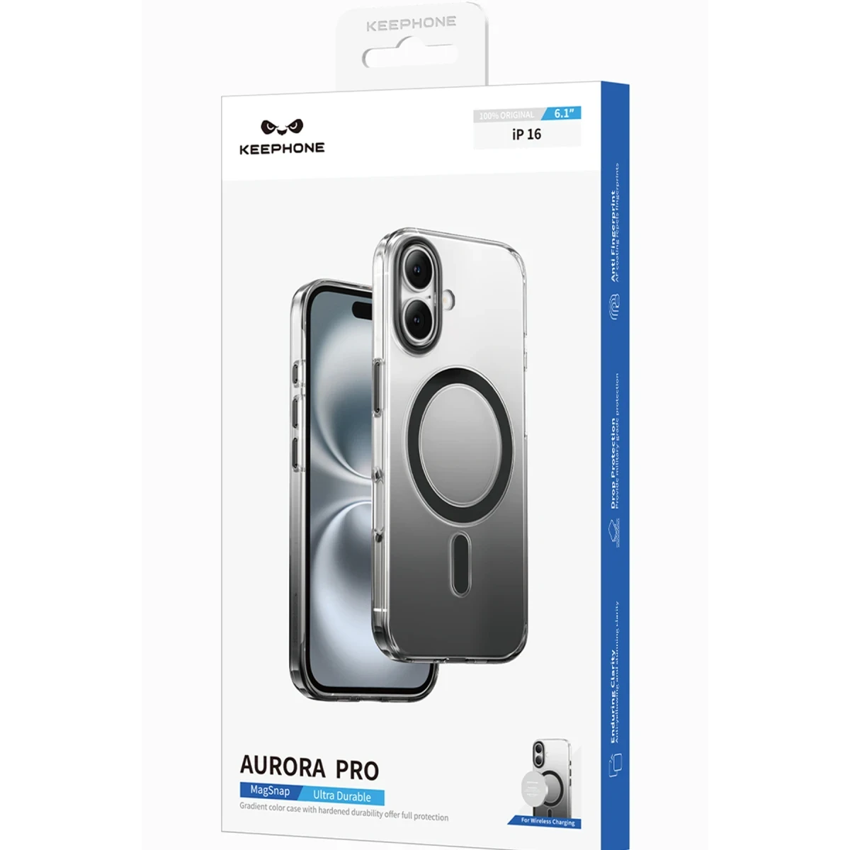 Keephone Apple iPhone 16 Pro Max Aurora Pro Magsafe Kılıf - Siyah Titanyum