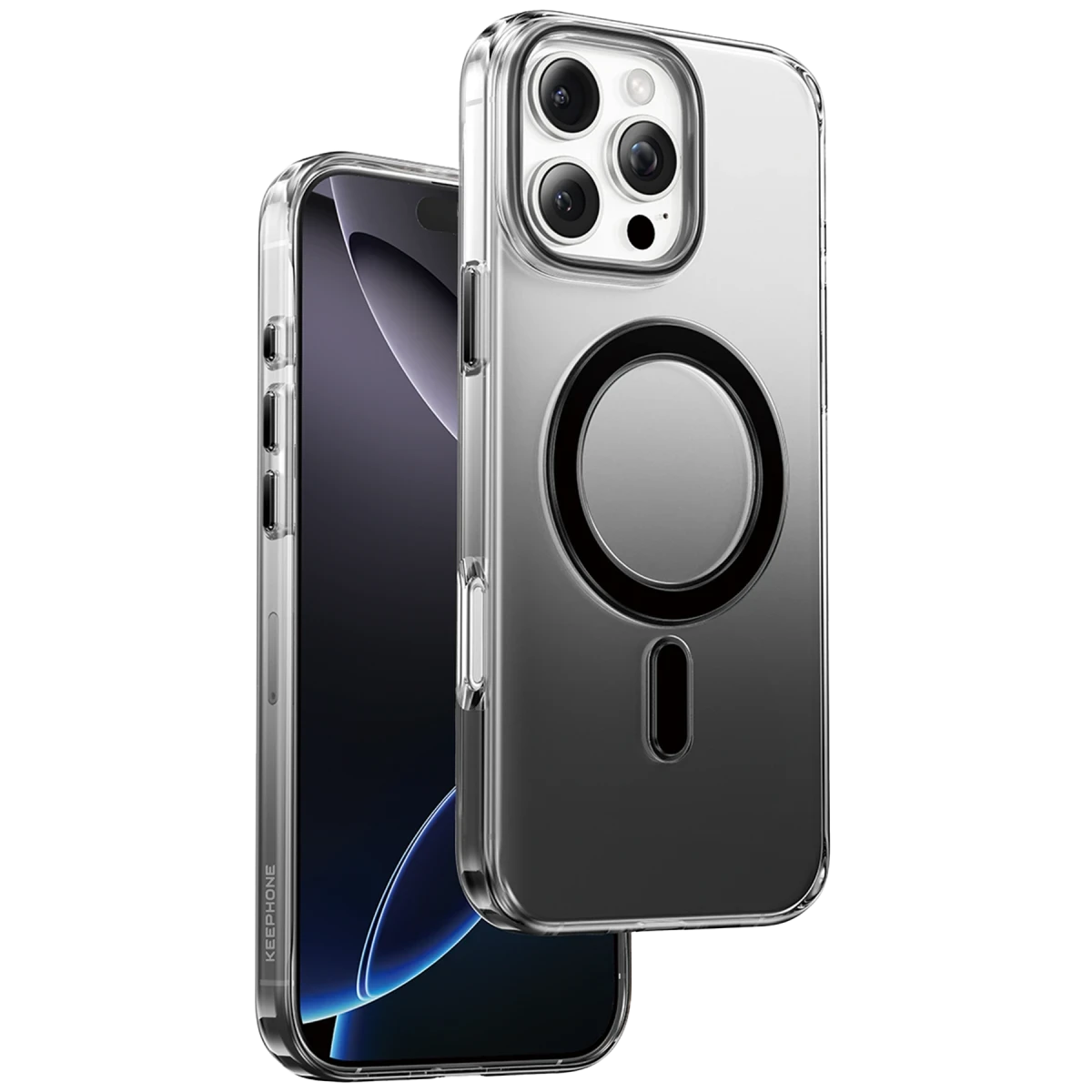 Keephone Apple iPhone 16 Pro Max Aurora Pro Magsafe Kılıf - Siyah Titanyum