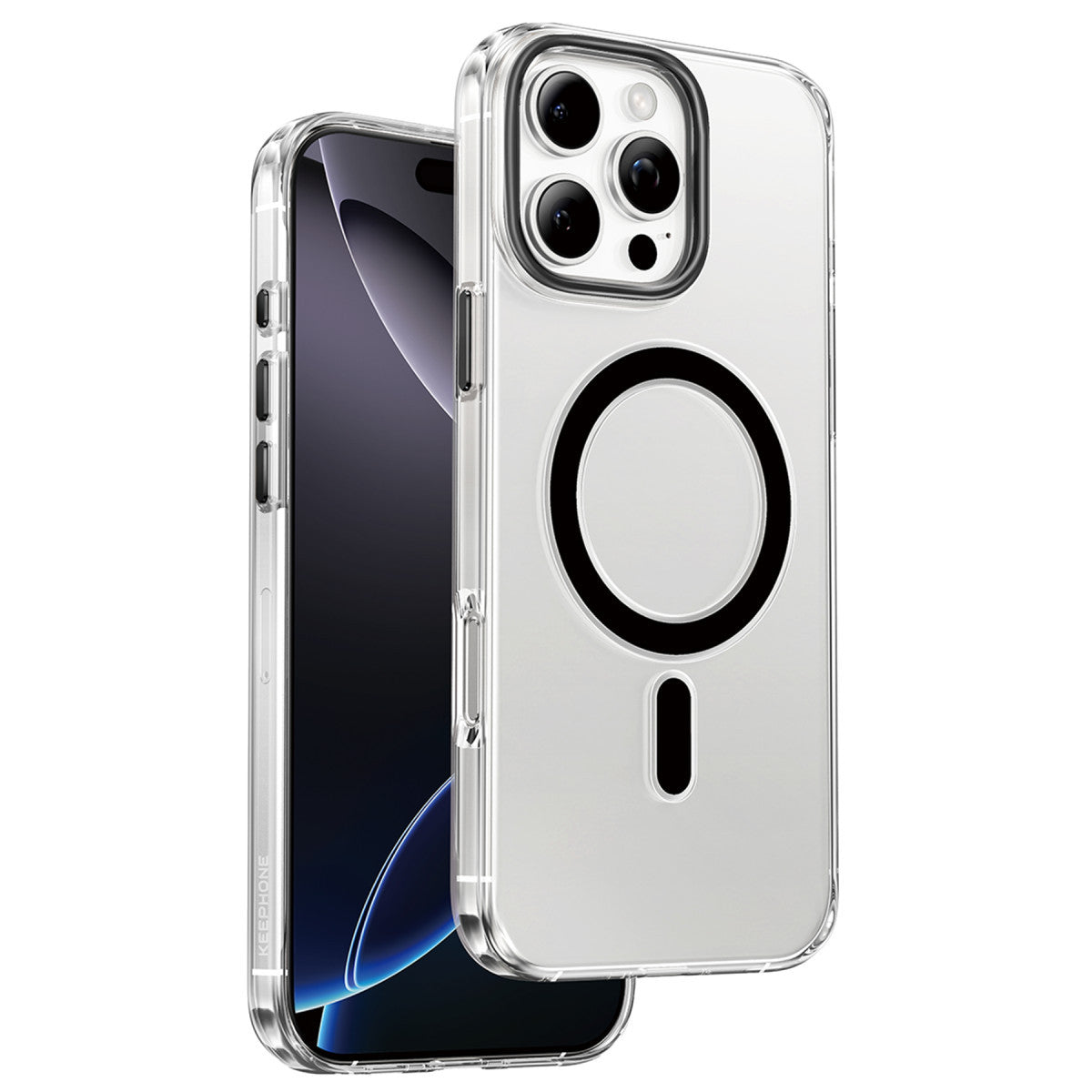 Keephone Apple iPhone 16 Pro Max Aurora Şeffaf Magsafe Kılıf