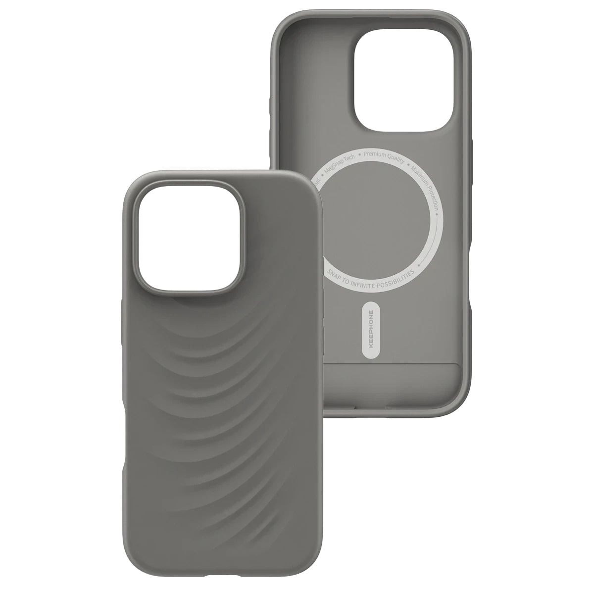 Keephone Apple iPhone 16 Pro Max Benassi Magsafe Kılıf - Titanyum