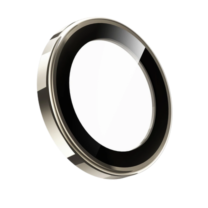 Keephone Apple iPhone 16 Pro Max Bright PVD Metal Kamera Lens - Natural Grey