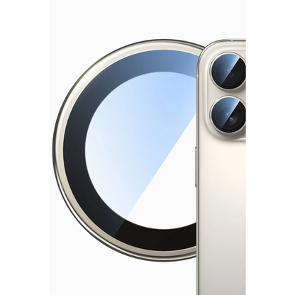Keephone Apple iPhone 16 Pro Max Bright PVD Metal Kamera Lens - Siyah