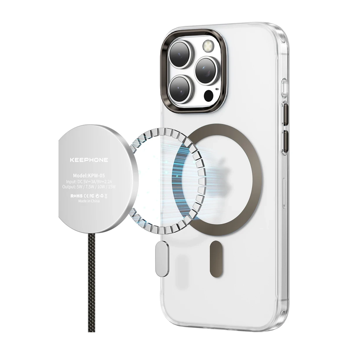 Keephone Apple iPhone 16 Pro Max Dazzle Pro Matte Magsafe Kılıf - Çöl Titanyum