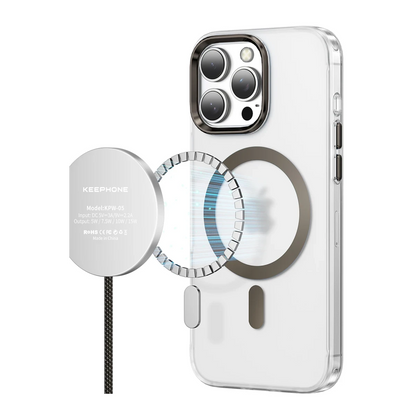 Keephone Apple iPhone 16 Pro Max Dazzle Pro Matte Magsafe Kılıf - Natural Titanyum