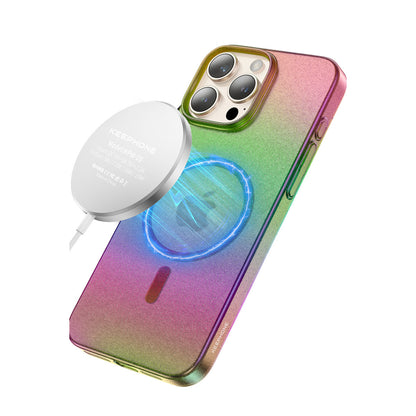 Keephone Apple iPhone 16 Pro Max Fantasia Gökkuşağı Magsafe Kılıf