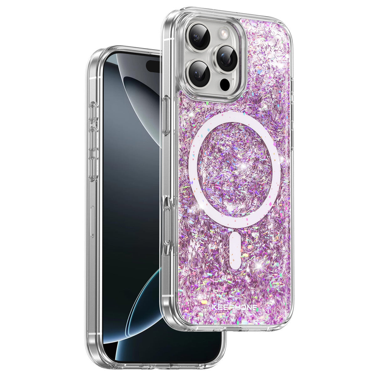 Keephone Apple iPhone 16 Pro Max Interstellar Glitter Magsafe Kılıf