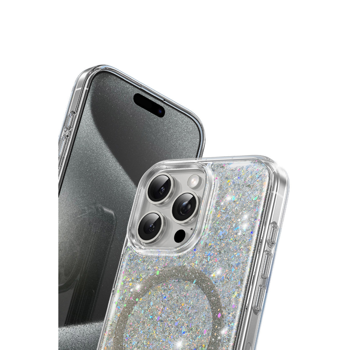 Keephone Apple iPhone 16 Pro Max Interstellar Glitter Magsafe Kılıf