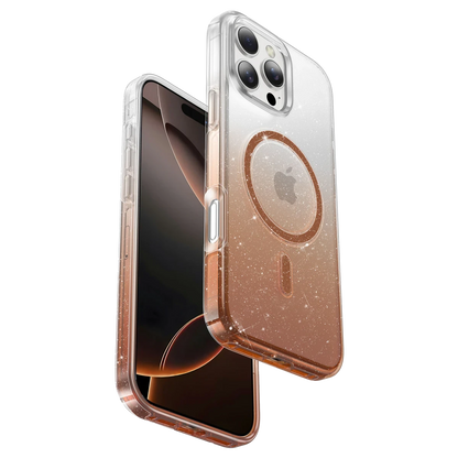 Keephone Apple iPhone 16 Pro Max Lillian Simli Magsafe Kılıf - Çöl Titanyum