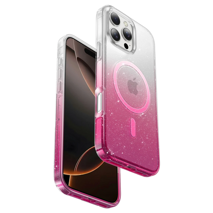 Keephone Apple iPhone 16 Pro Max Lillian Simli Magsafe Kılıf - Pembe
