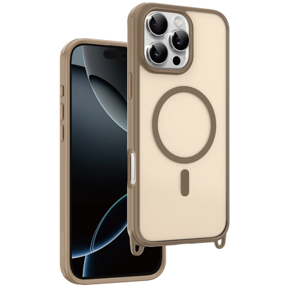 Keephone Apple iPhone 16 Pro Max MagArmor Magsafe Kılıf - Çöl Titanyum