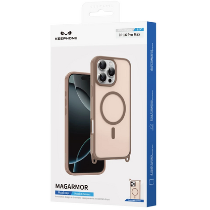 Keephone Apple iPhone 16 Pro Max MagArmor Magsafe Kılıf - Çöl Titanyum