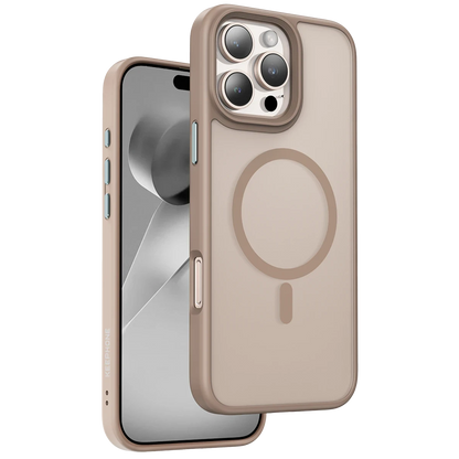 Keephone Apple iPhone 16 Pro Max Mago Pro Magsafe Kılıf - Çöl Titanyum