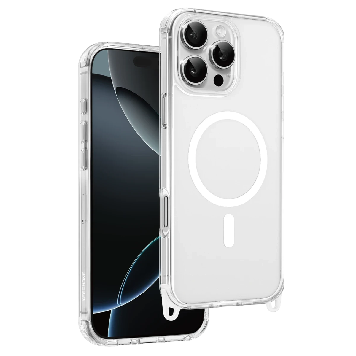 Keephone Apple iPhone 16 Pro Max MagRock Magsafe Kılıf - Beyaz