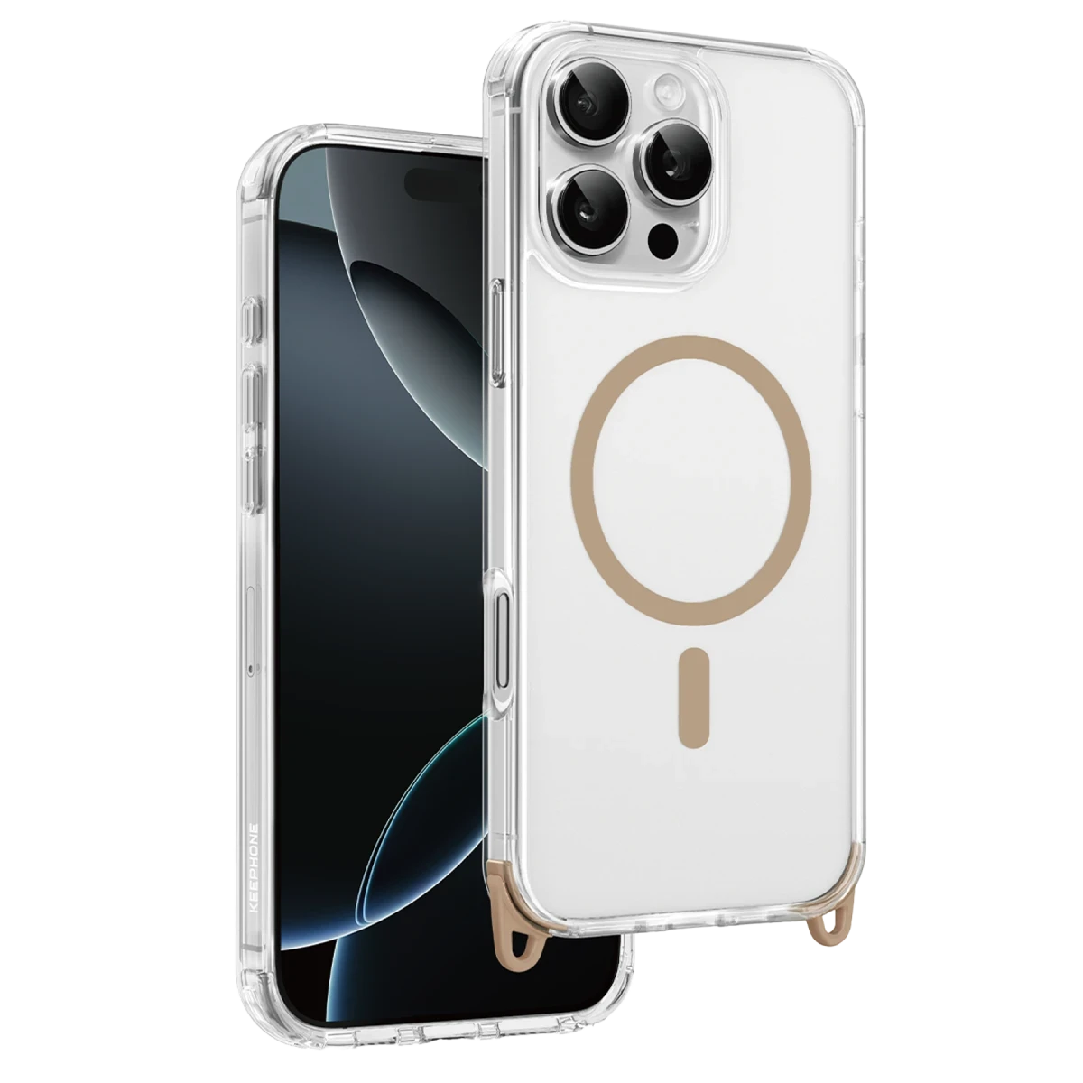 Keephone Apple iPhone 16 Pro Max MagRock Magsafe Kılıf - Çöl Titanyum