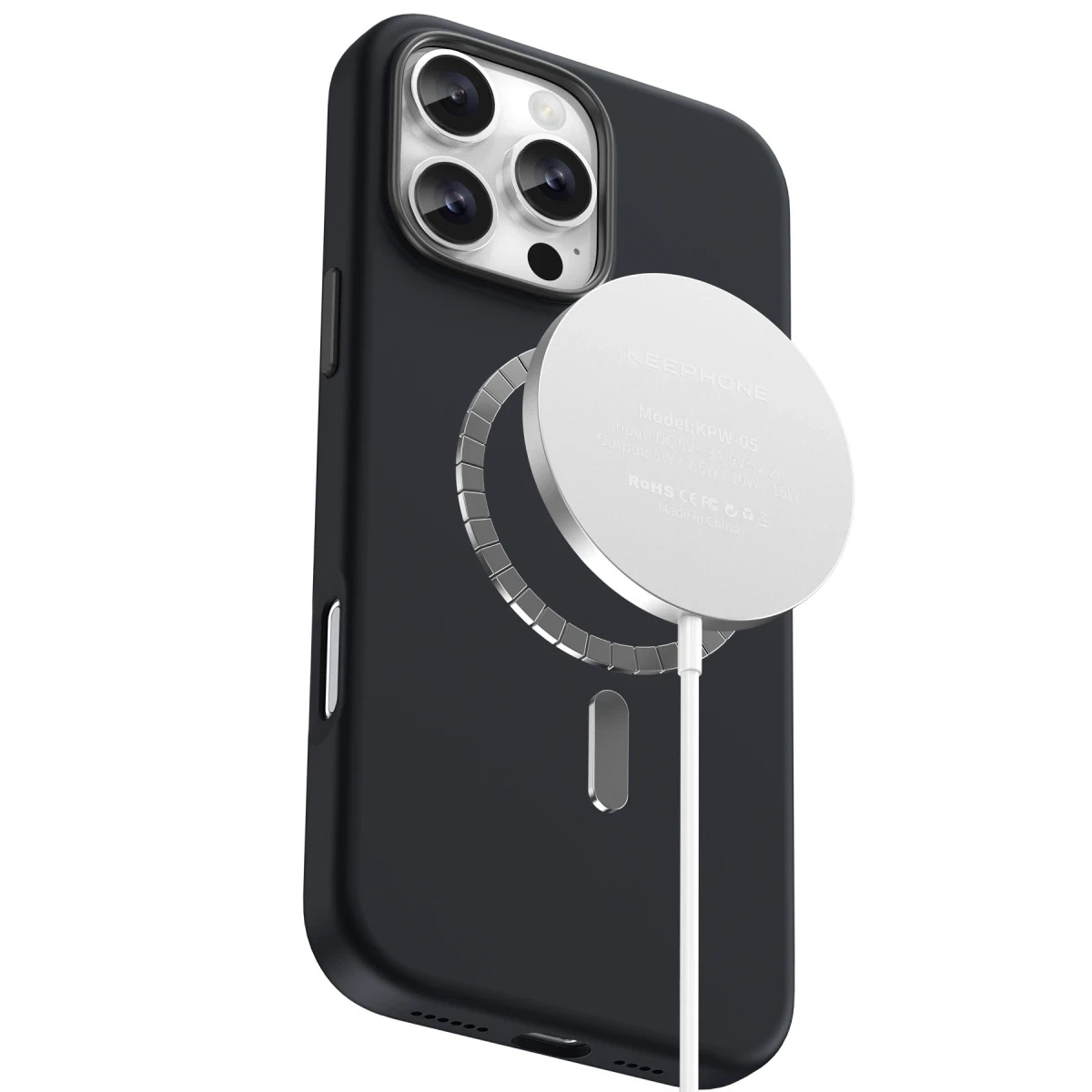 Keephone Apple iPhone 16 Pro Max Rosana Silikon Kılıf - Mavi