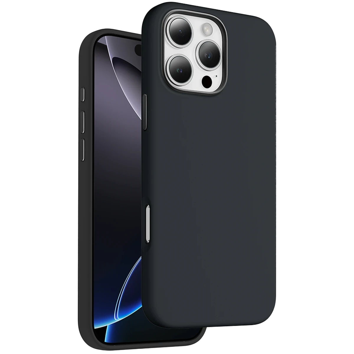 Keephone Apple iPhone 16 Pro Max Rosana Silikon Kılıf - Siyah