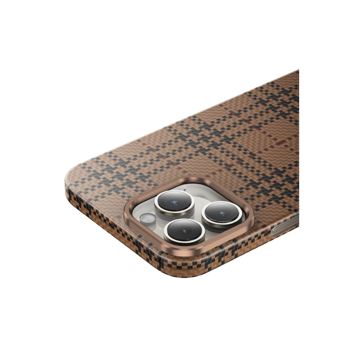 Keephone Apple iPhone 16 Pro Max Scots Kevlar Magsafe Kılıf - Çöl Titanyum