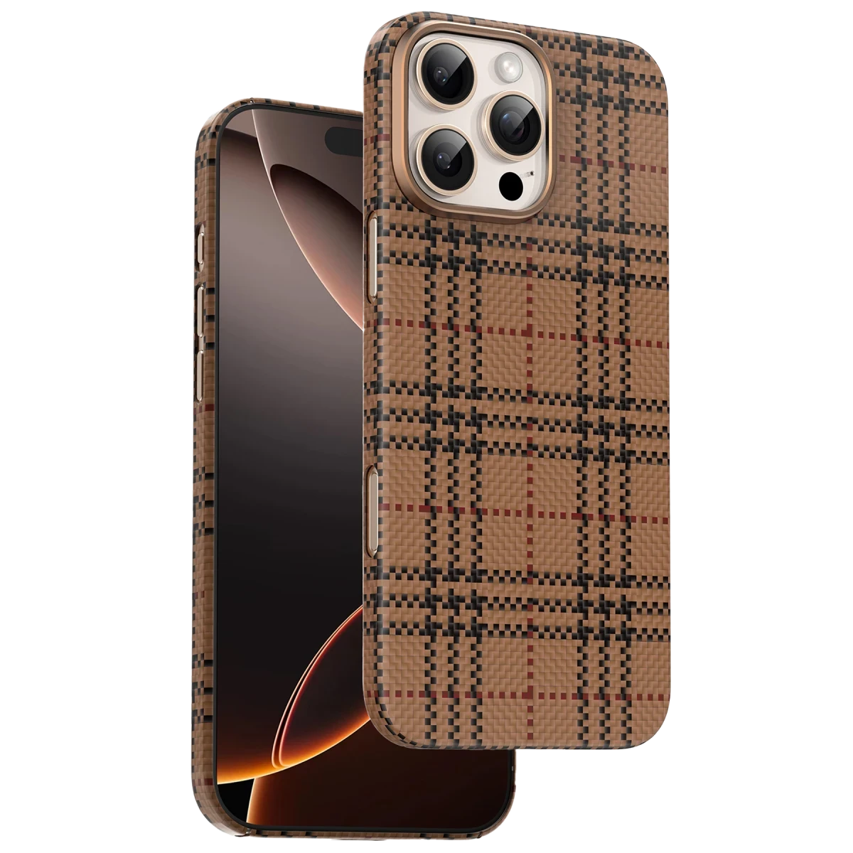 Keephone Apple iPhone 16 Pro Max Scots Kevlar Magsafe Kılıf - Çöl Titanyum