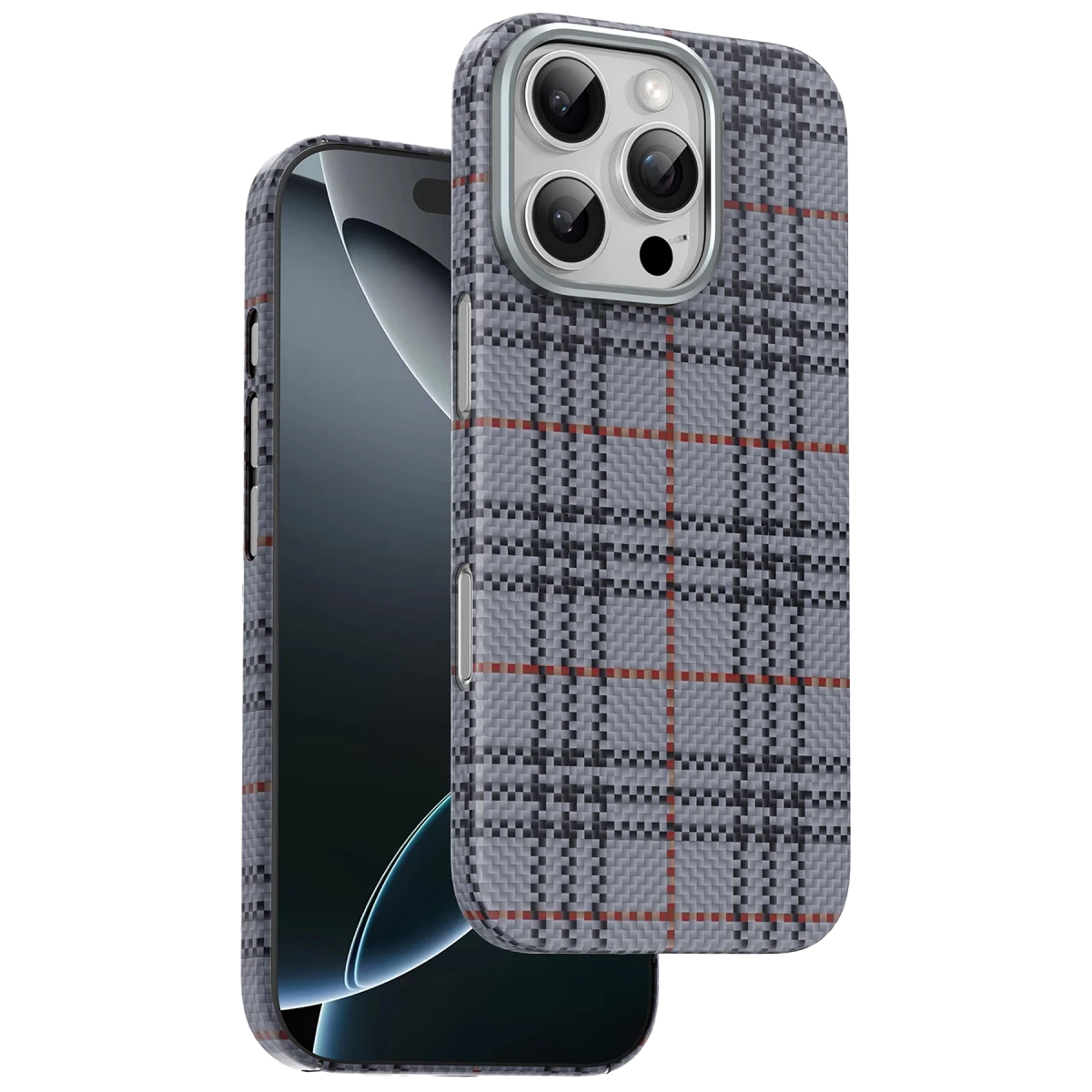 Keephone Apple iPhone 16 Pro Max Scots Kevlar Magsafe Kılıf - Natural Grey