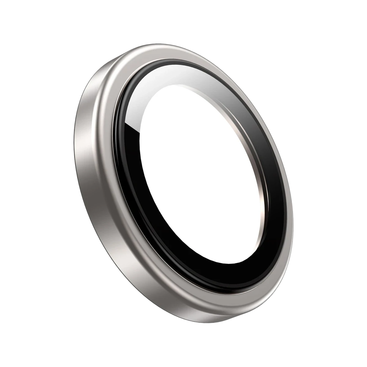 Keephone Apple iPhone 16 Pro Max Silikon Metal Kamera Lens Koruyucu - Natural Grey