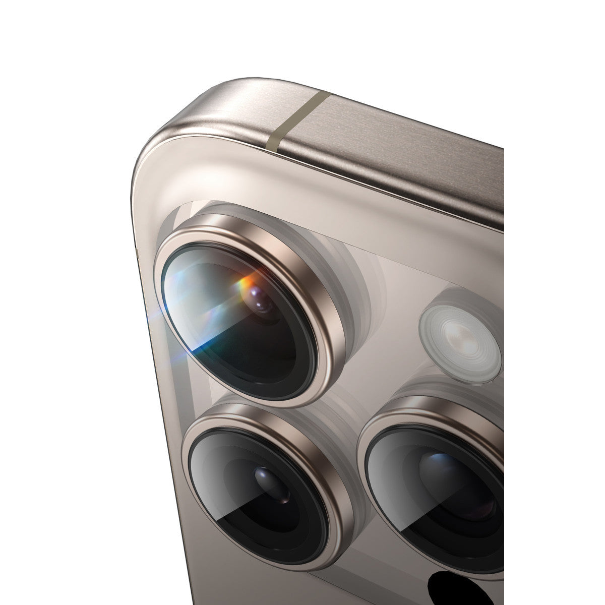 Keephone Apple iPhone 16 Pro Max Silikon Metal Kamera Lens Koruyucu