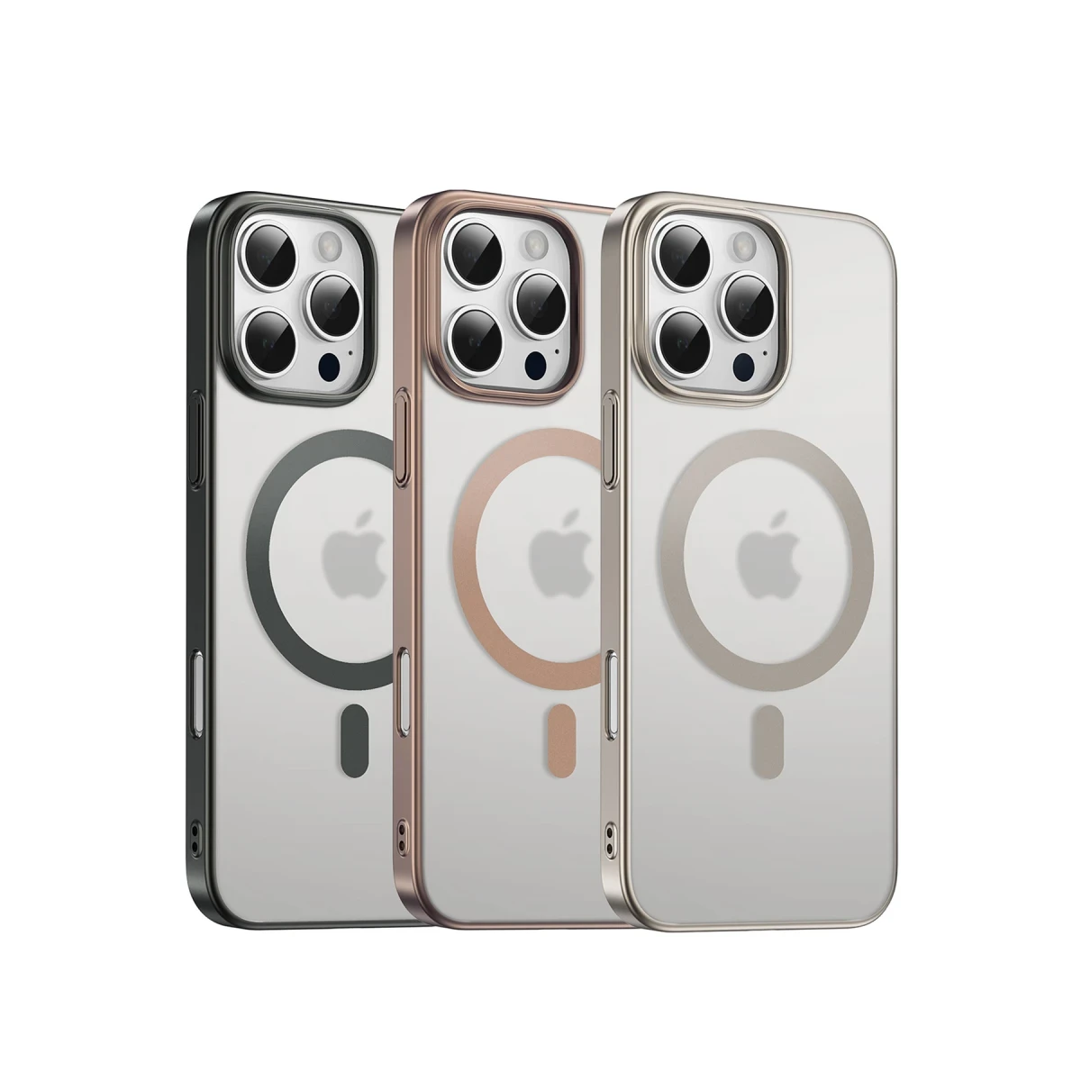 Keephone Apple iPhone 16 Pro Max Skingrip Magsafe Kılıf - Natural Titanyum