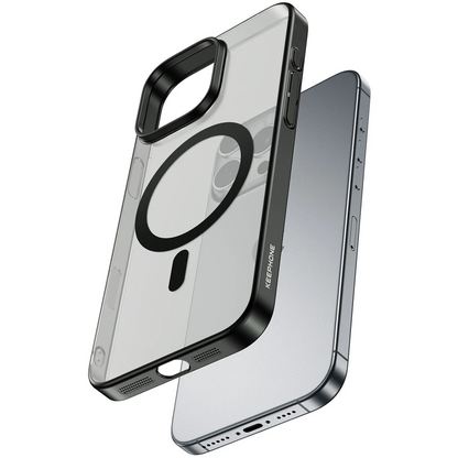 Keephone Apple iPhone 16 Pro Max Skingrip Magsafe Kılıf - Siyah Titanyum
