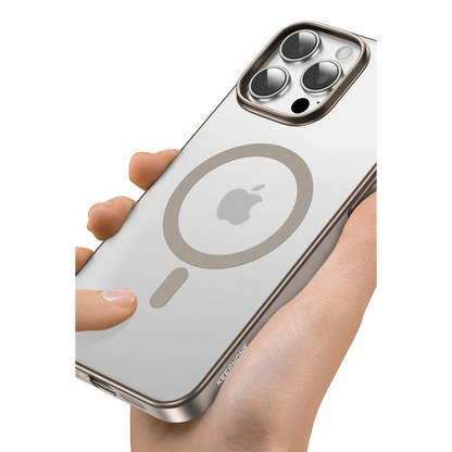 Keephone Apple iPhone 16 Pro Max Skingrip Magsafe Kılıf - Siyah Titanyum