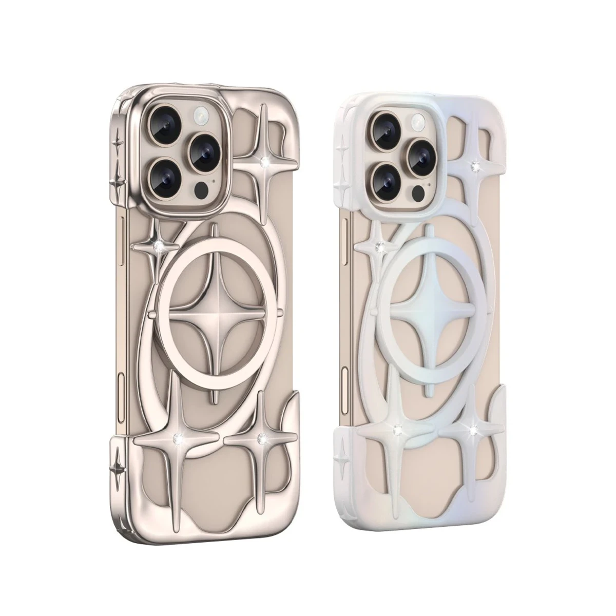 Keephone Apple iPhone 16 Pro Max Stella Magsafe Kılıf - Beyaz