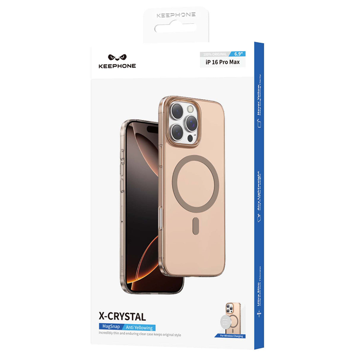 Keephone Apple iPhone 16 Pro Max X-Crystal Slim Magsafe Kılıf