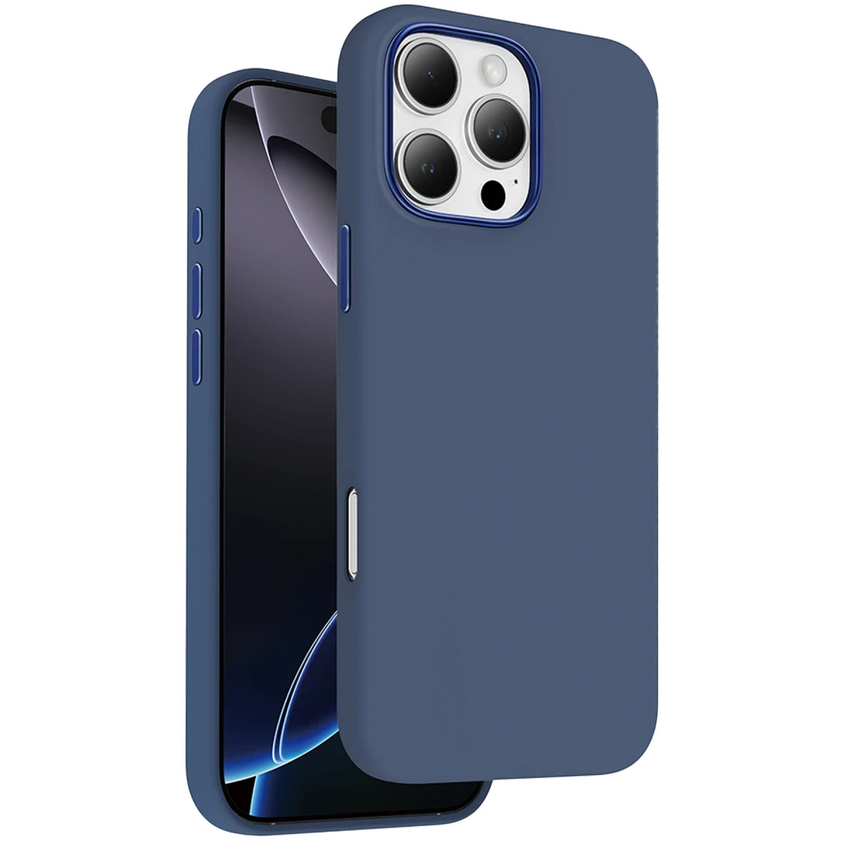 Keephone Apple iPhone 16 Pro Rosana Silikon Kılıf - Mavi