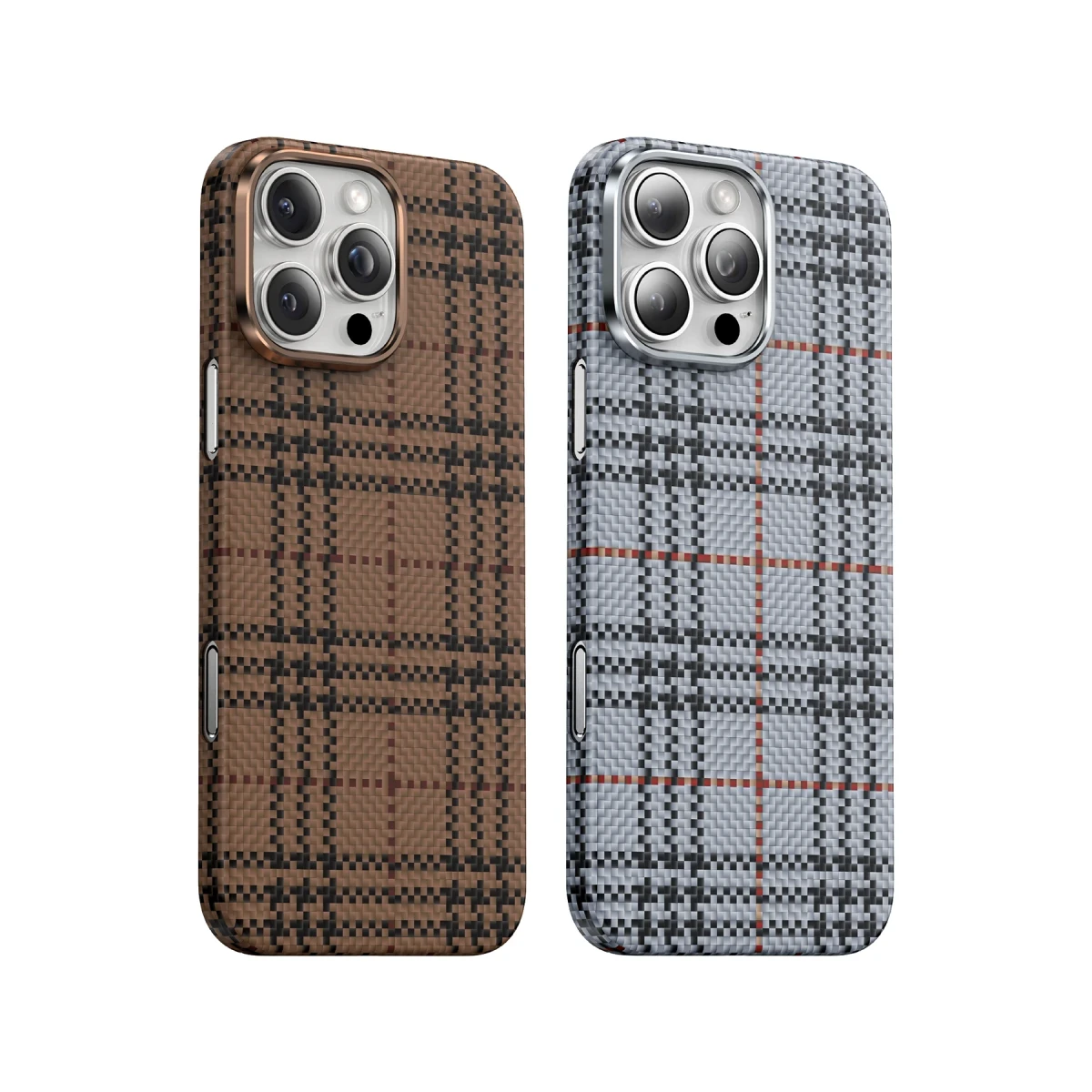Keephone Apple iPhone 16 Pro Scots Kevlar Magsafe Kılıf - Natural Grey