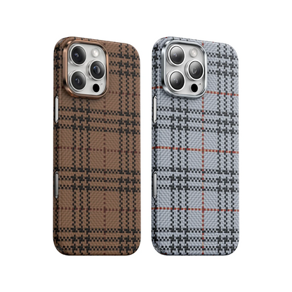 Keephone Apple iPhone 16 Pro Scots Kevlar Magsafe Kılıf - Natural Grey