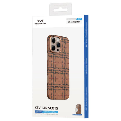 Keephone Apple iPhone 16 Pro Scots Kevlar Magsafe Kılıf