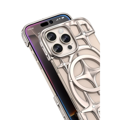 Keephone Apple iPhone 16 Pro Stella Magsafe Kılıf - Gold