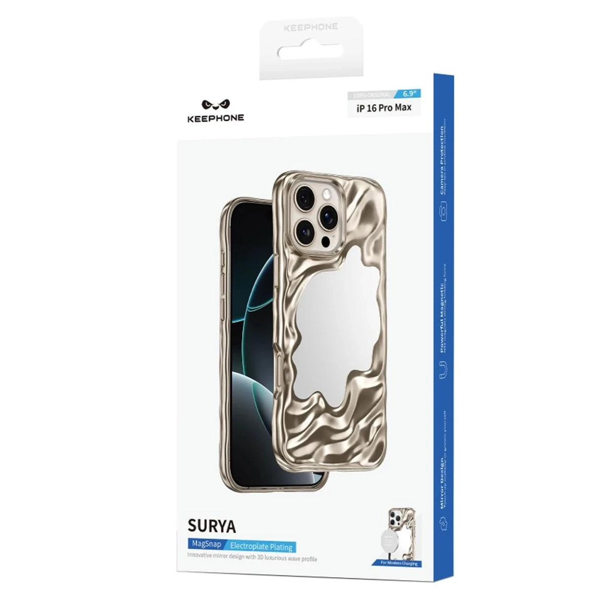 Keephone Apple iPhone 16 Pro Surya Magsafe Kılıf - Beyaz
