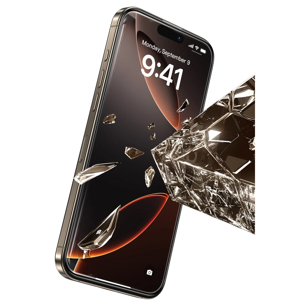 Keephone Apple iPhone 16 Pro UltraCurve HD 3D Cam Ekran Koruyucu - Siyah