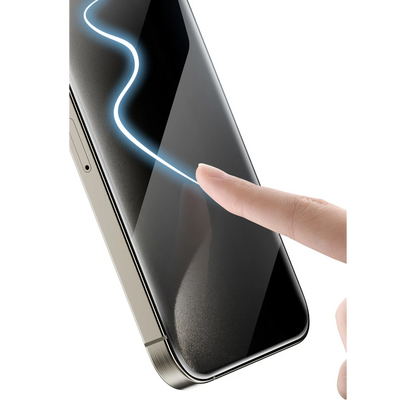 Keephone Apple iPhone 16 Pro UltraCurve Privacy 3D Cam Ekran Koruyucu - Siyah