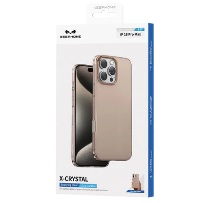 Keephone Apple iPhone 16 Pro X-Crystal Slim Kılıf - Siyah