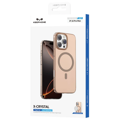 Keephone Apple iPhone 16 Pro X-Crystal Slim Magsafe Kılıf - Siyah