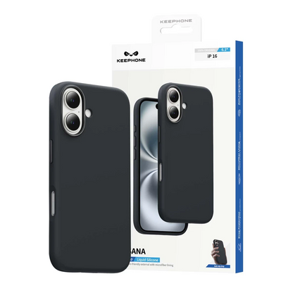 Keephone Apple iPhone 16 Rosana Silikon Kılıf - Siyah