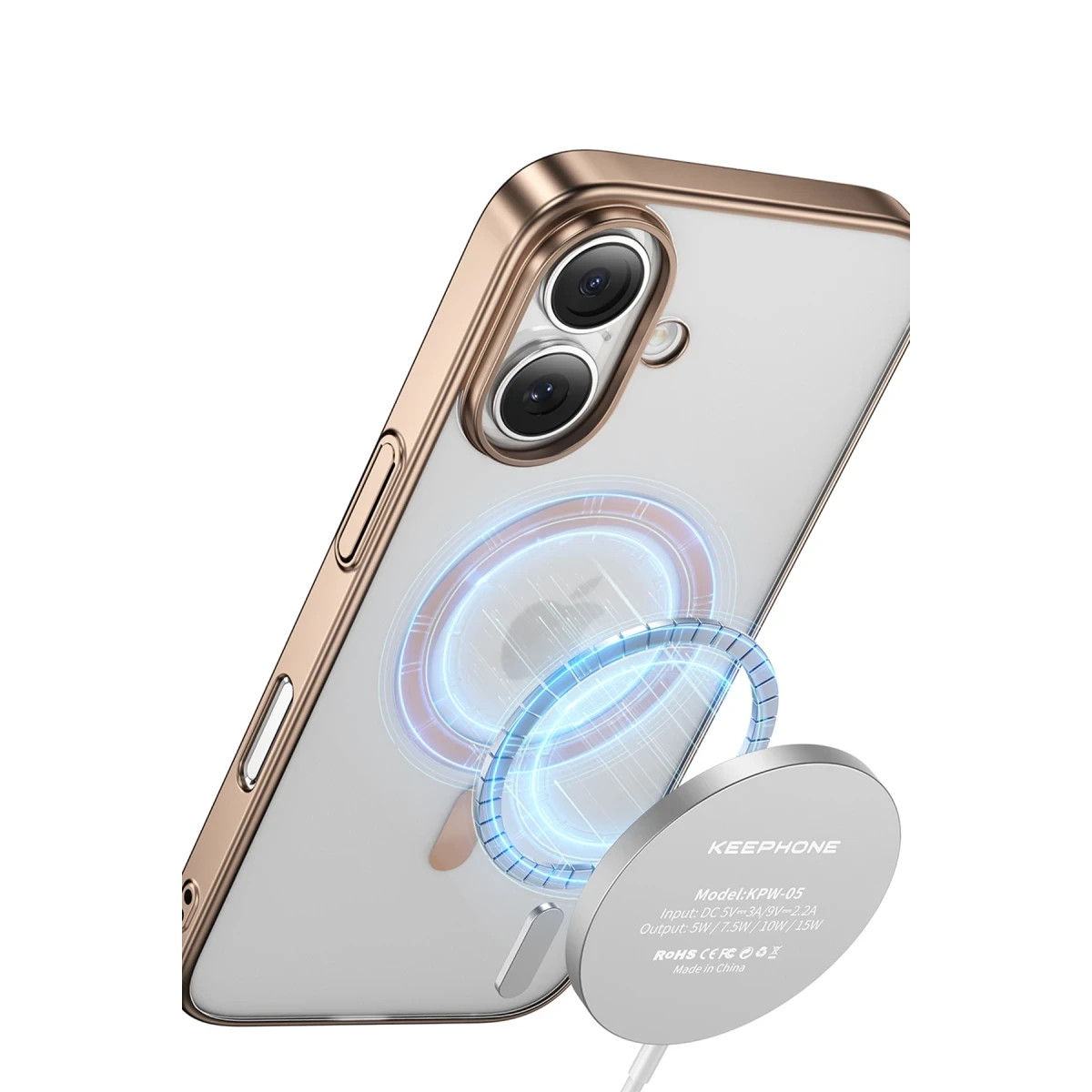 Keephone Apple iPhone 16 Skingrip Magsafe Kılıf - Çöl Titanyum