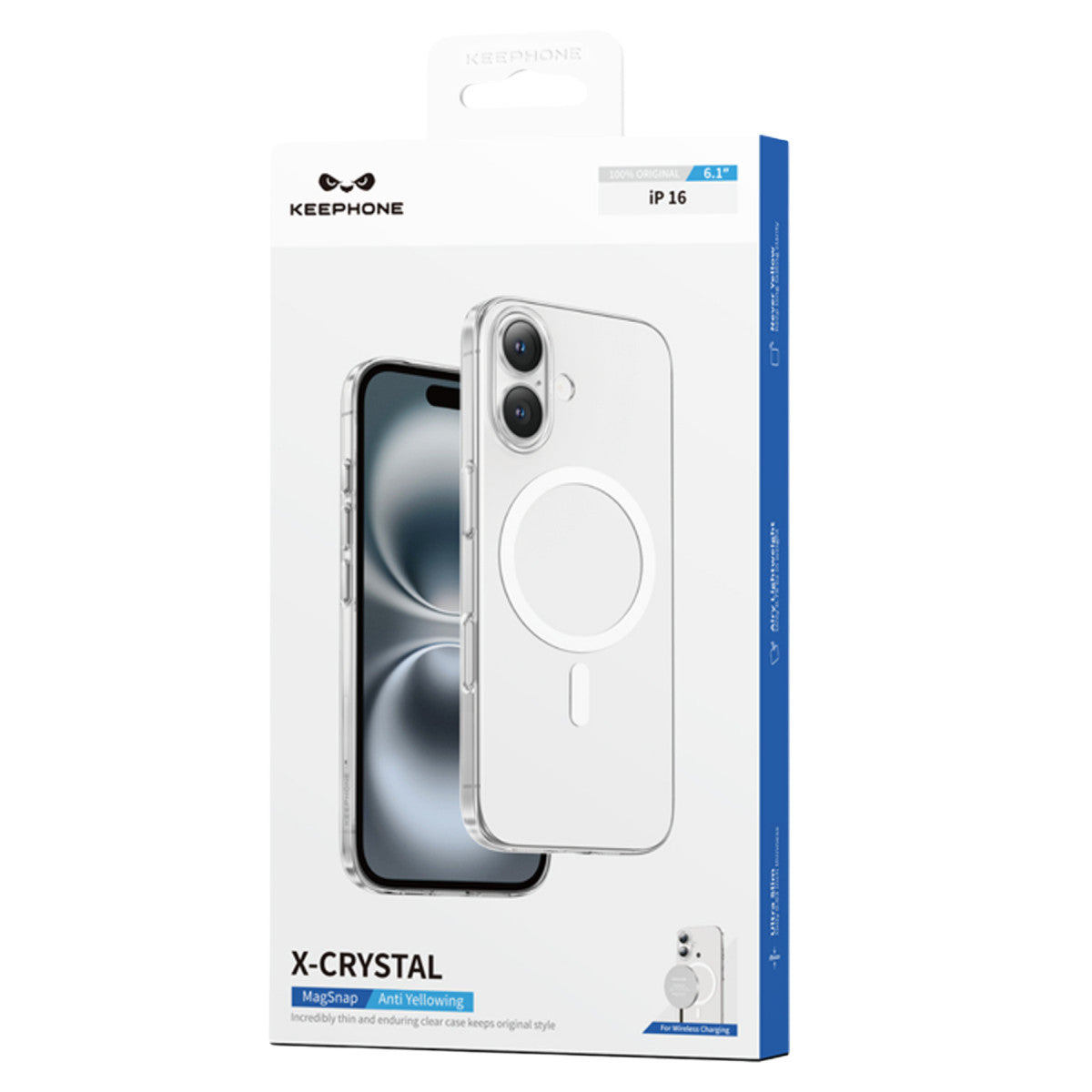 Keephone Apple iPhone 16 X-Crystal Slim Magsafe Kılıf