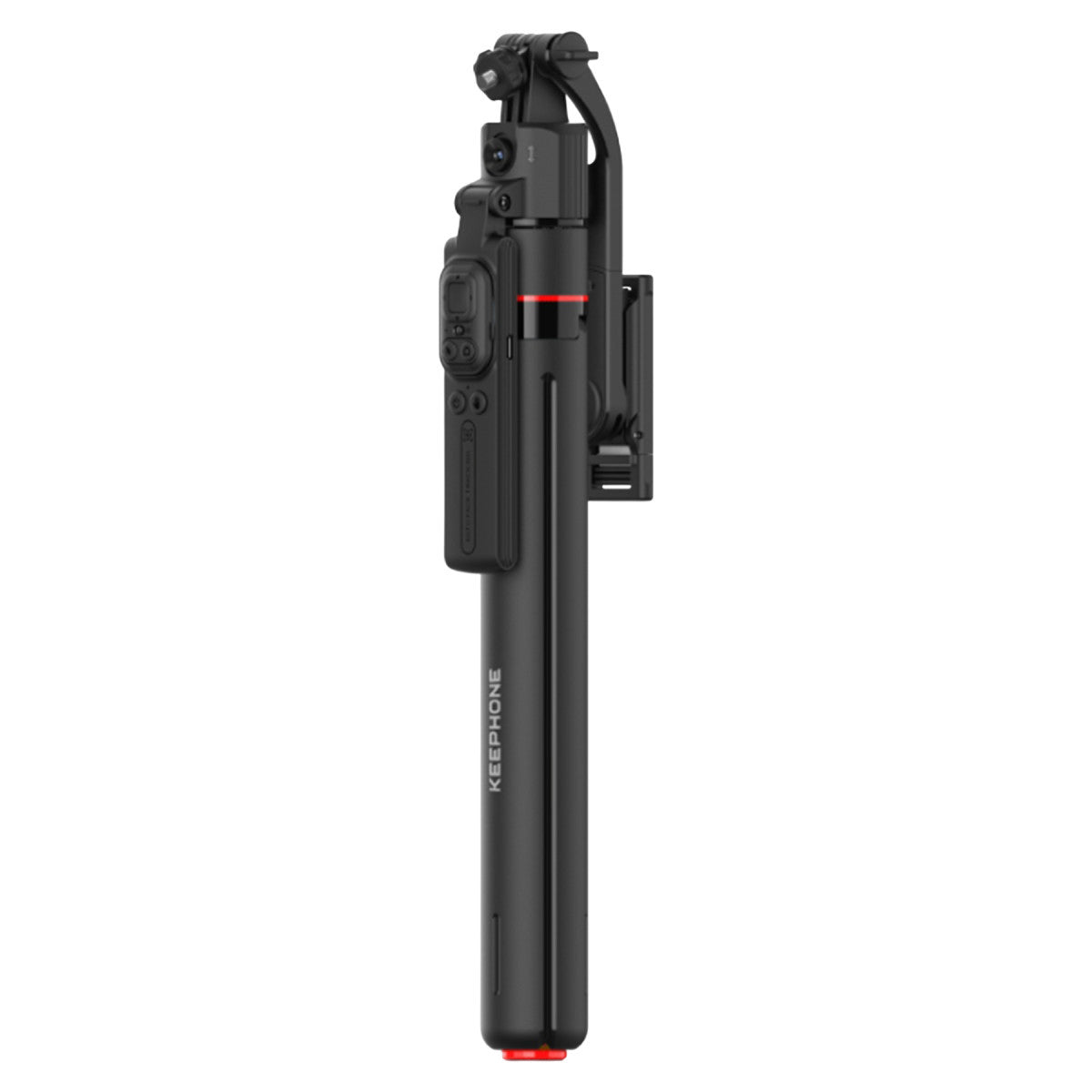 Keephone KP-LA06 BuddyCam 360 Derece AI Auto-Tracking Özellikli BT Selfie Gimbal – Siyah