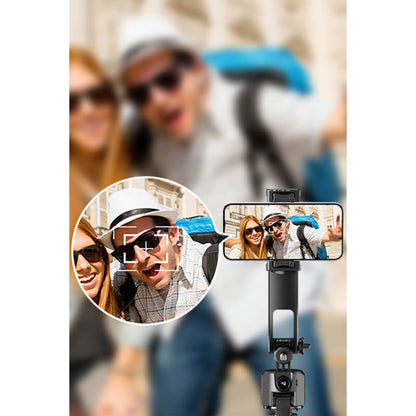 Keephone KP-LA06 BuddyCam 360 Derece AI Auto-Tracking Özellikli BT Selfie Gimbal – Siyah