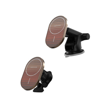 Keephone KPW-081 Kevlar Seanova 2in1 360 Derece Ayarlanabilir 15W Kablosuz Şarj Destekli Manyetik Magsafe Telefon Tutucu